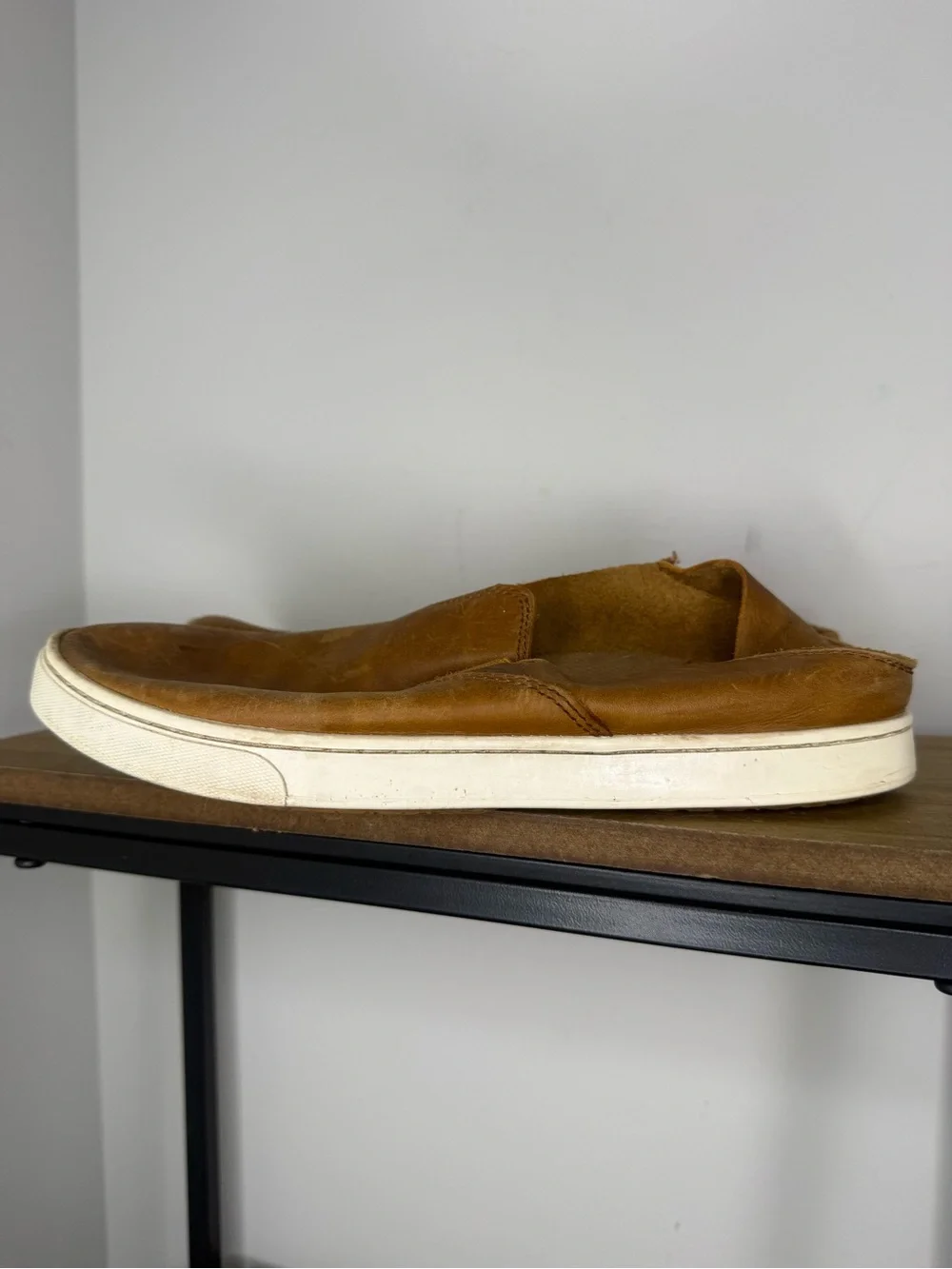 Women's OluKai Pehuea Leather Slip-On Shoes